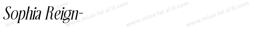 Sophia Reign字体转换